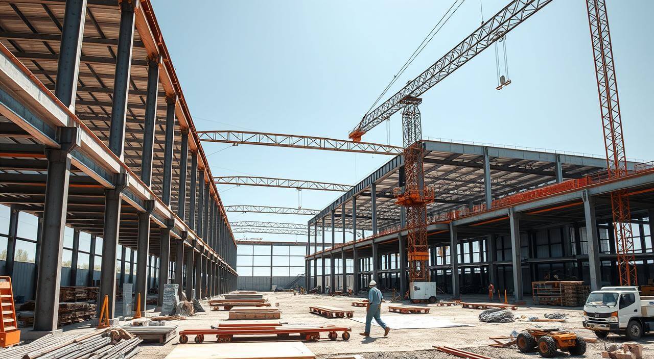 Construção de galpões metálicos