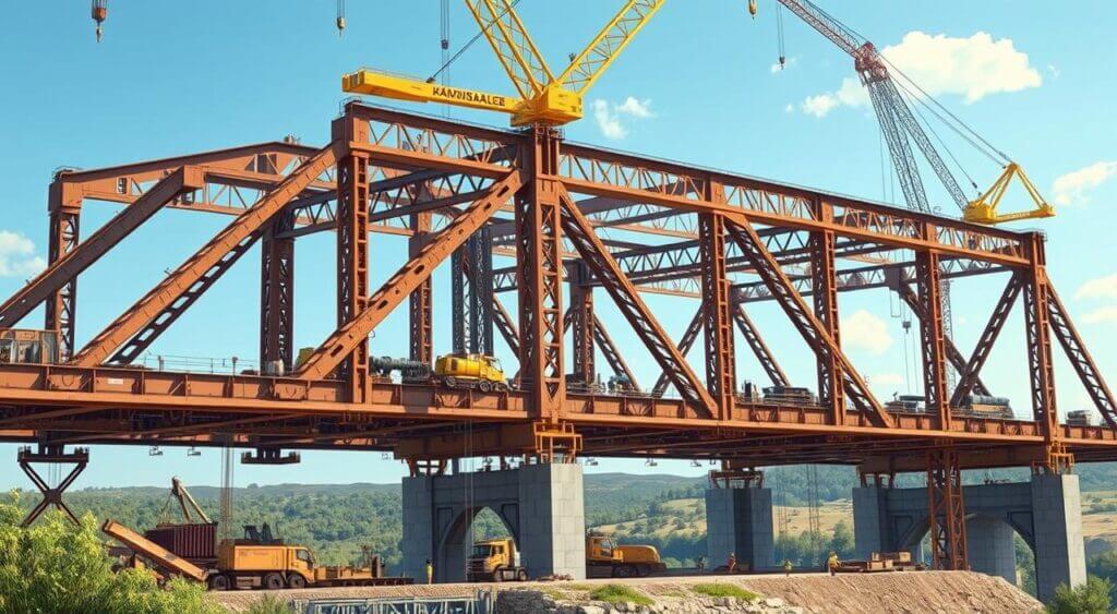 construção de pontes de aço