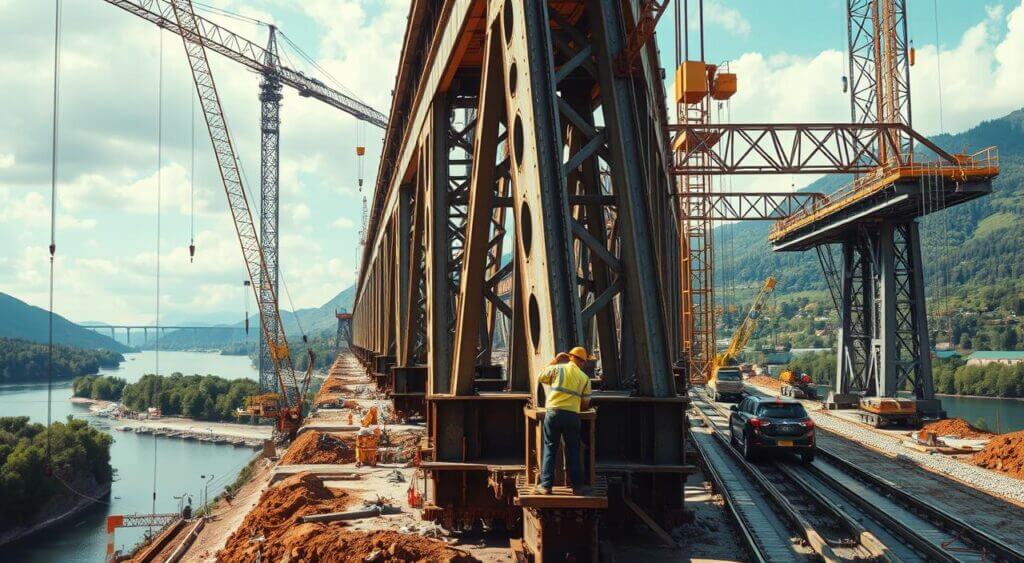 construções de pontes metálicas